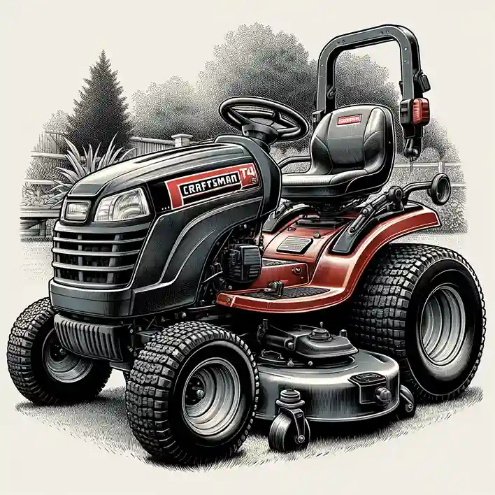 Craftsman T4400 54-in. Gas Garden Tractor Lawn Mowers 